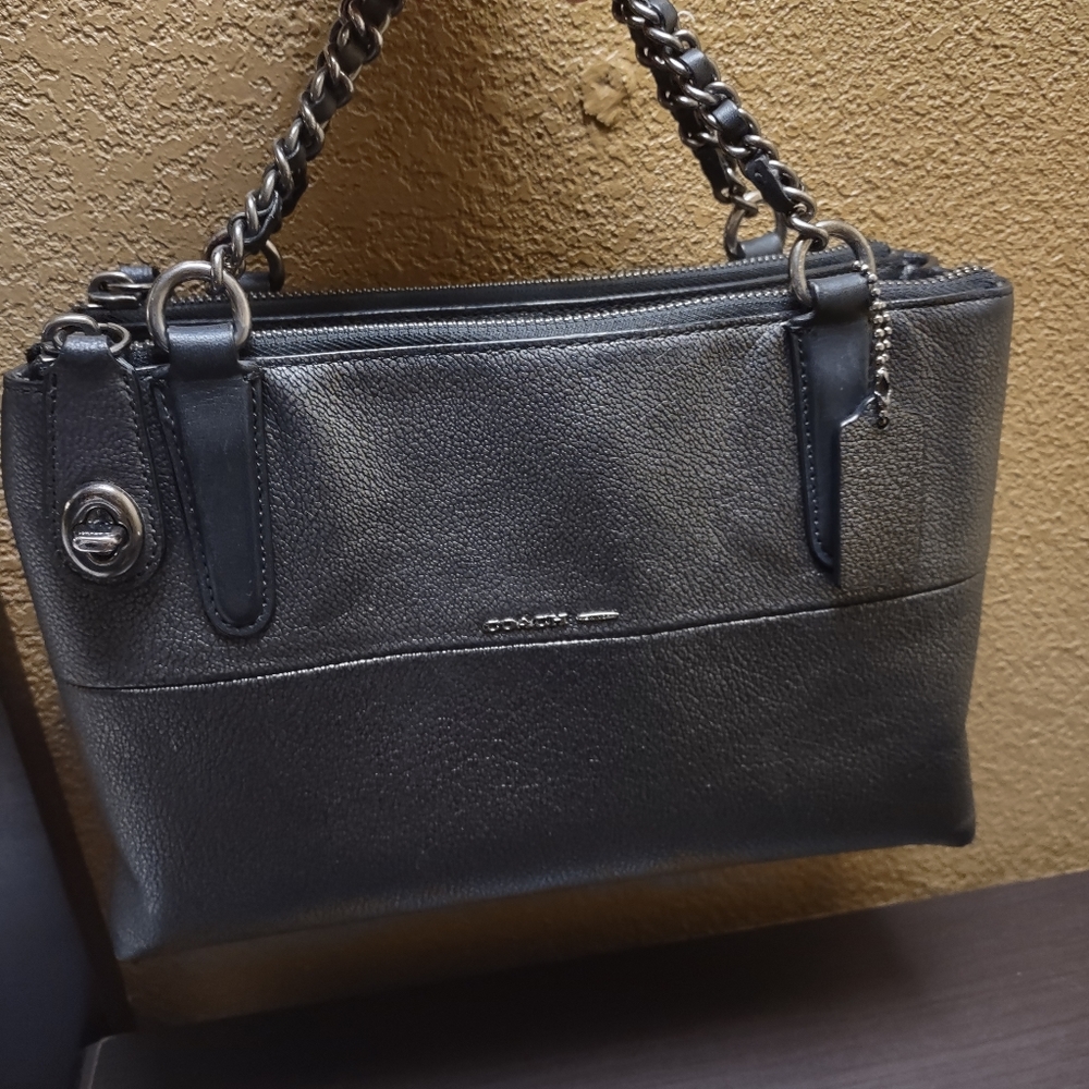 Coach Mini turnlock carry bag